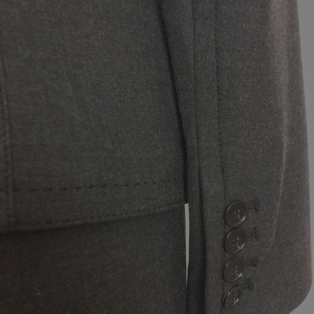 Ann Taylor charcoal shell dress & blazer, lined. - Picture 5 of 6